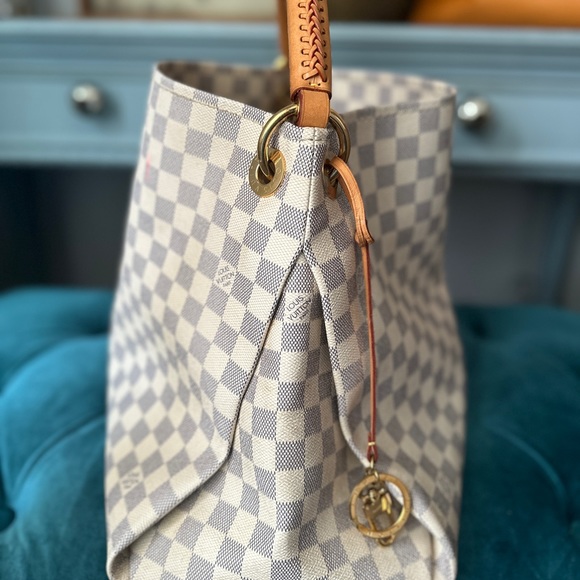 Authentic Louis Vuitton Damier Artsy Azur MM - Picture 2 of 12